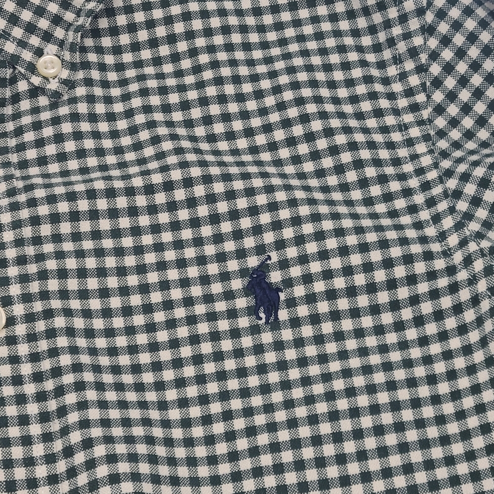 Ralph Lauren boys' gingham oxford shirt size M - Picture 2 of 4